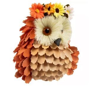 Flower Crown Woodchip Owl